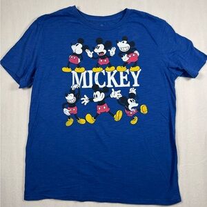 Disney Blue Mickey Mouse Graphic Tee